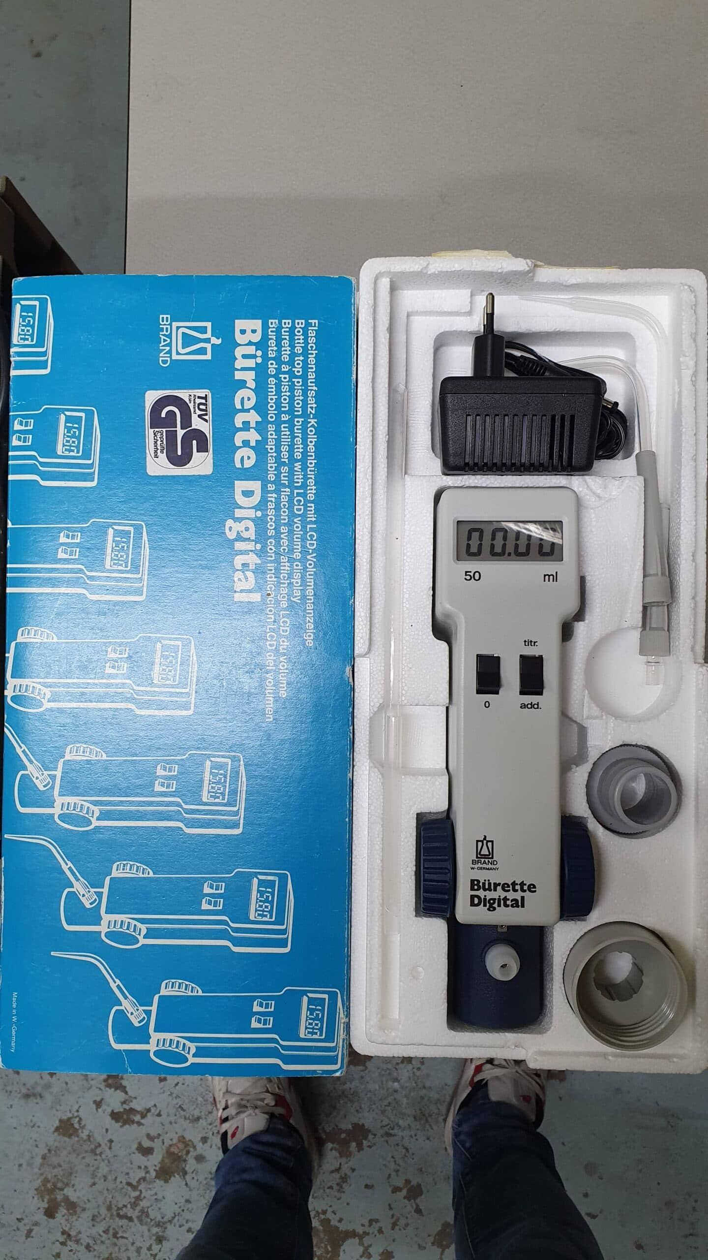 Brand burette digital 50ml LabMakelaar Benelux