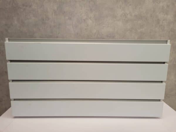 S+B Plinth cabinet low 4 drawer Ice blue 1200