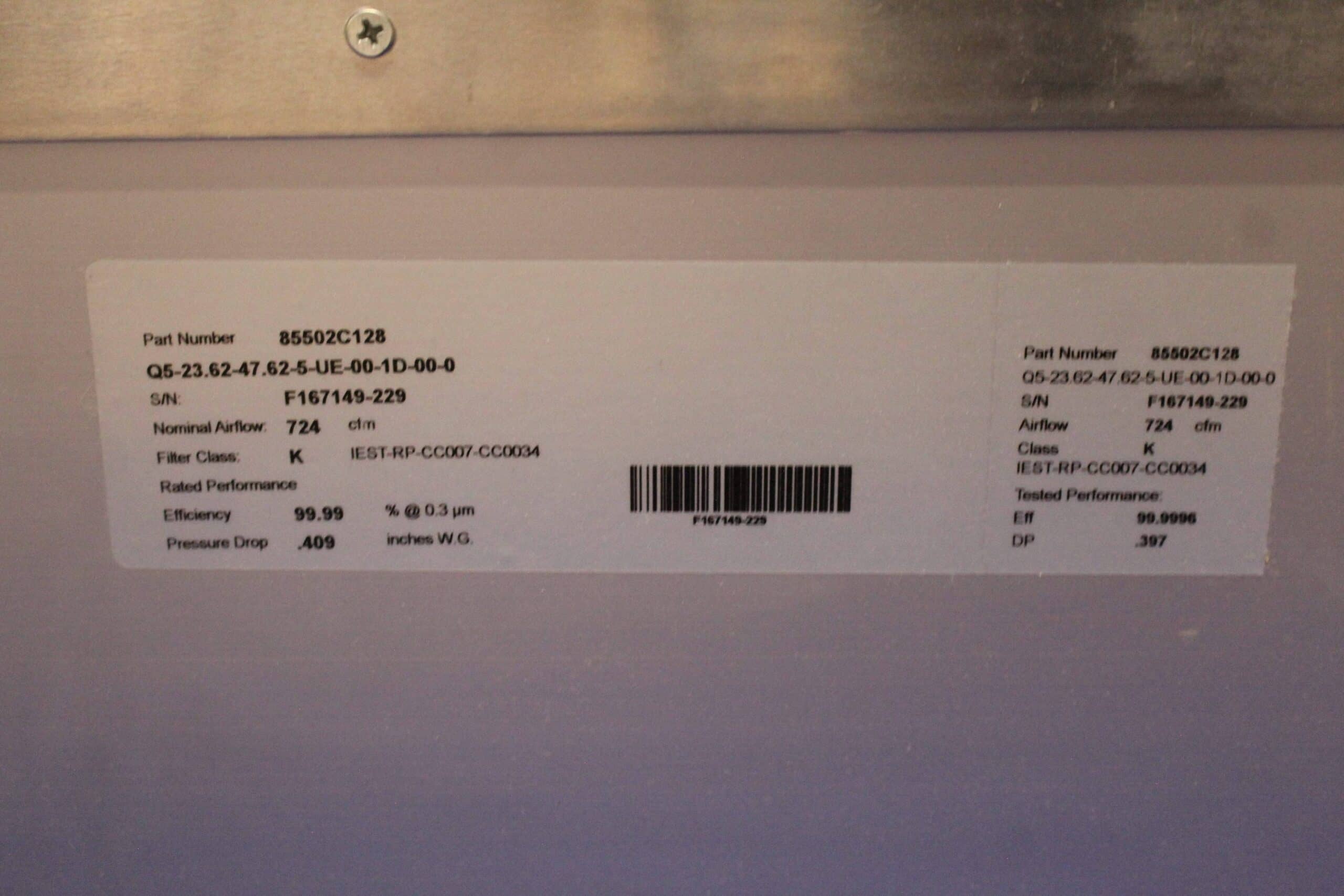 Envirco MAC 10 Fan Filter Unit LabMakelaar Benelux