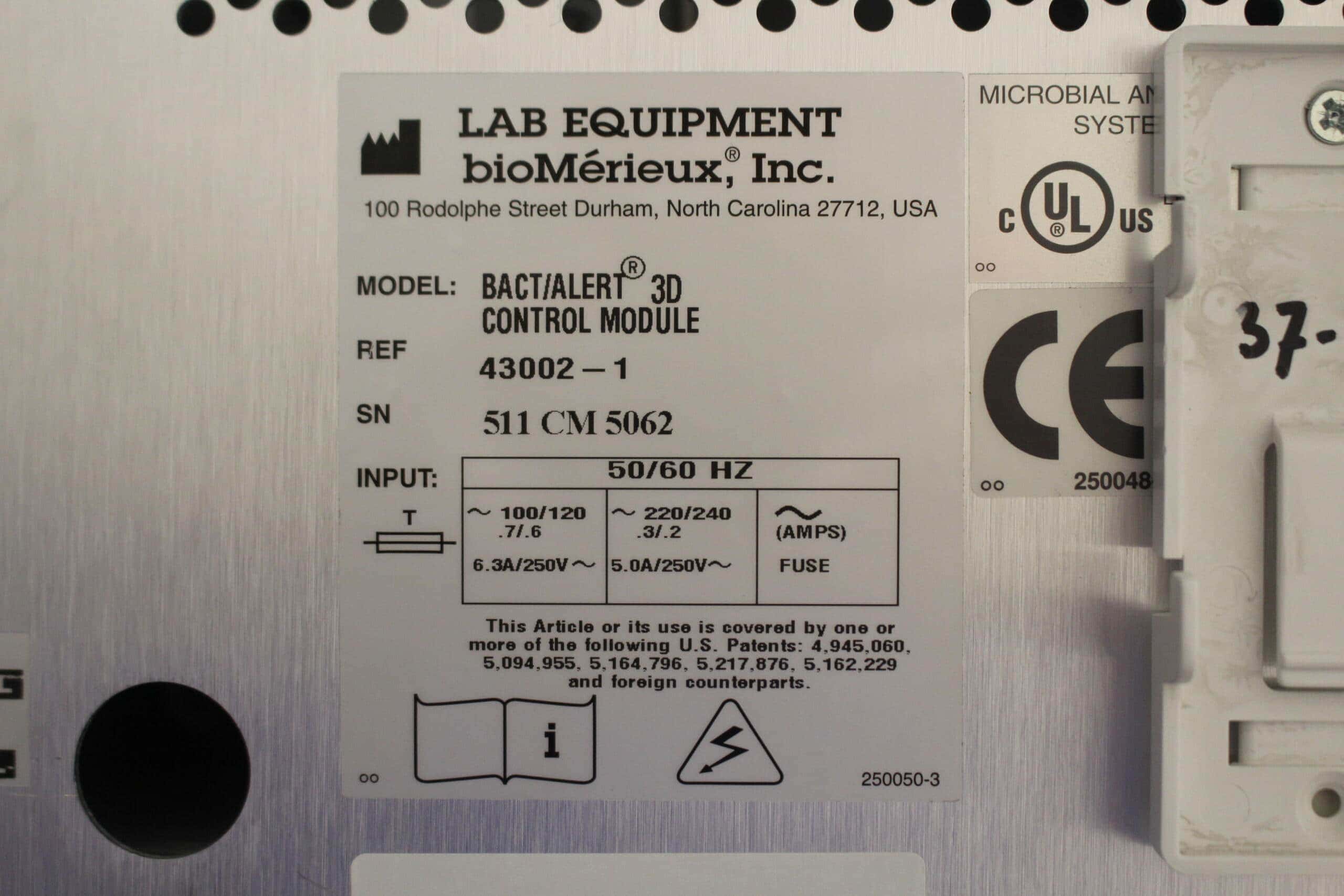 Biomérieux Bact/Alert 3D Automated Microbial Detection System ...