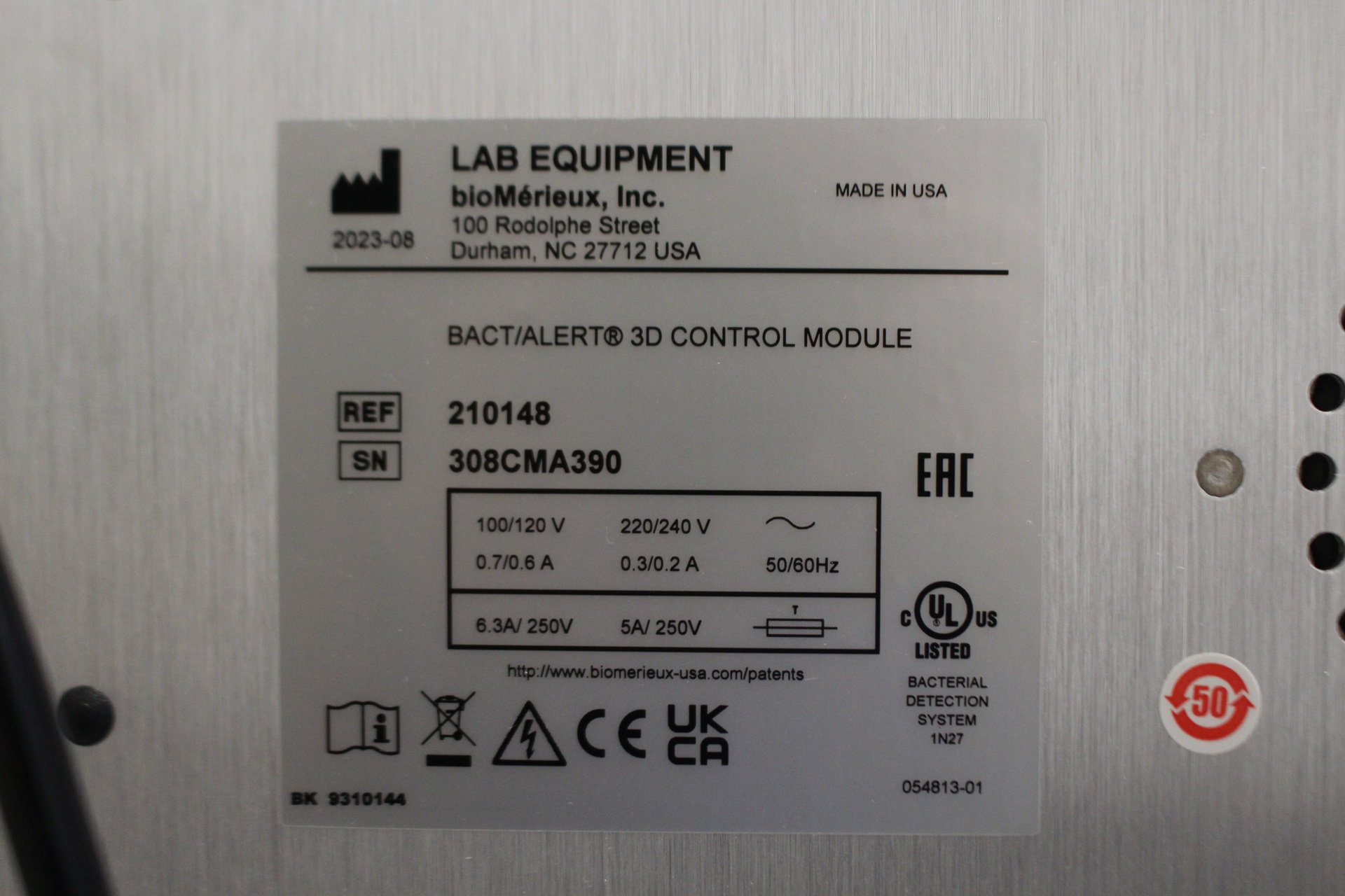 52758-LM-29665-Biom-rieux-Bact-Alert-3D-Dual-T-Automated-Microbial-Detection-System