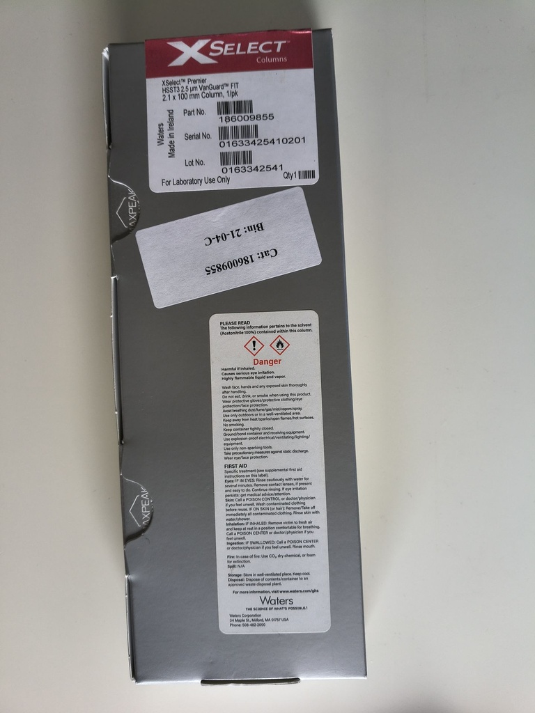 53110-EXT-30017-Waters-XSelect-Premier-HSS-T3-VanGuard-FIT-Column-2-5-m-2-1-mm-X-100-mm-1-pk