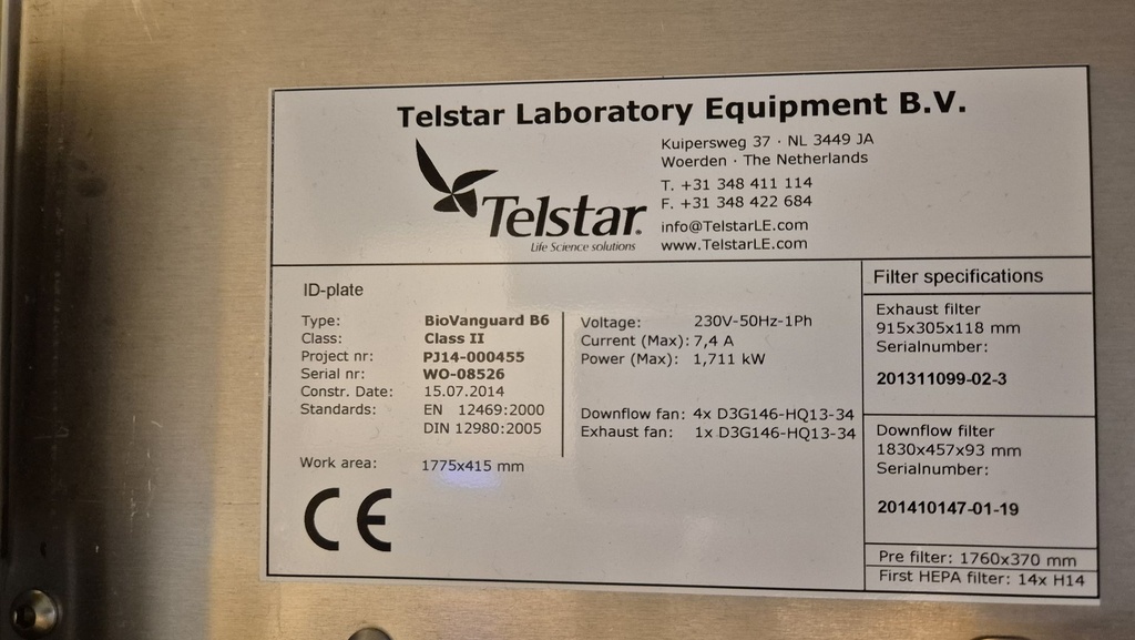 53136-EXT-30043-Cleanair-Telstart-Biovanguard-B6-Class-II-1